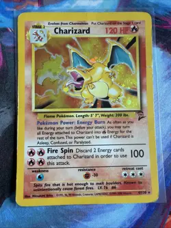 Pokemon - Charizard 4/130 Base Set 2 Holo - Image 2