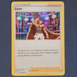 Leon 154/185 - Vivid Voltage - Rare Holo Pokemon Card - NM - Image 1