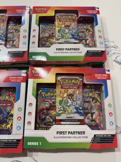 Pokemon TCG: First Partner Illustration Collection Series 1 Sealed Box 4x - Image 2