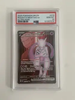Team Rockets Mewtwo EX 213/118 PSA 10 Pokemon 2025 Gem Mint Ultra Rare - Image 1