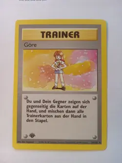 Pokemon TCG Lass Gore Base Set 75/102 German 1st Edition Trainer NM - Image 1
