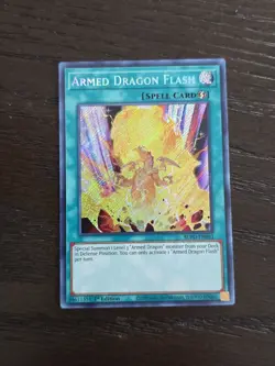 Yugioh Armed Dragon Flash BLVO-EN051 Secret Rare 1st Ed NM - Image 1