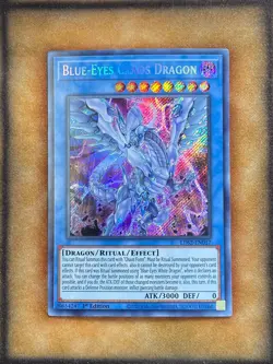 Yugioh Blue-Eyes Chaos Dragon LDS2-EN017 Secret Rare 1st Ed NM - Image 1