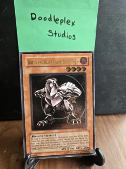 Horus The Black Flame Dragon LV4 Ultimate Rare Unlimited Light Play SOD-EN006 - Image 1
