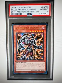 PSA 10 Skull Archfiend of Lightning - DCR-EN073 Dark Crisis - Yu-Gi-Oh - Image 1