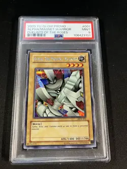 Alpha the Magnet Warrior DOR-001 Duelist of the Roses 2003 Yugioh Promo PSA 9 - Image 1