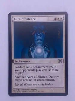 MTG Aura of Silence 10th Edition Regular - Image 1
