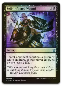 Self-Inflicted Wound #117 (Foil) (LP) Dragons of Tarkir DTK Magic MTG - Image 1