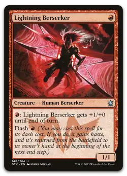 Lightning Berserker #146 (LP) Dragons of Tarkir DTK Magic MTG - Image 1