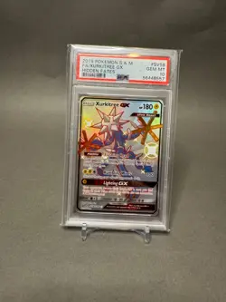 2019 Pokemon Sun & Moon Hidden Fates Xurkitree GX Full Art #SV58 PSA 10 Gem - Image 1