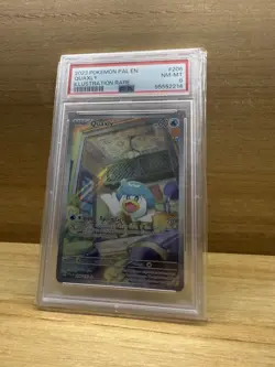 2023 POKEMON PAL EN-PALDEA EVOLVED ILLUSTRATION RARE #206 QUAXLY PSA 8 - Image 1