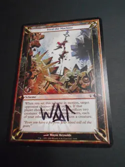 MTG Wayne Reynolds signed Archenemy Feed the Machine scheme - Image 1