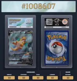 2021 Pokemon SWSH Evolving Skies 192/203 Dragonite V ACE 10 (all 10s) - Image 4