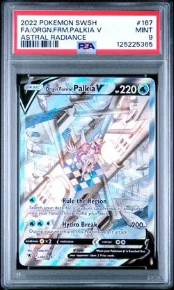 Pokemon Astral Radiance Origin Forme Palkia V 167/189 PSA 9 - Image 1