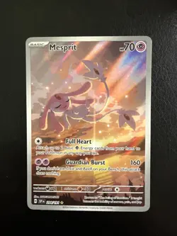 Mesprit 204/191 Surging Sparks Holo Pokemon TCG Illustration Rare Full Art SV08 - Image 1