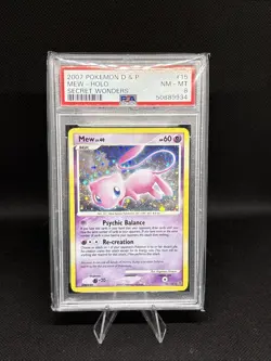 2007 Pokemon D & P Mew Holo Secret Wonder Psa 8 - Image 1
