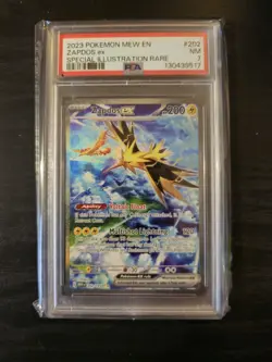 Pokemon Mew En-151 Special Illustration Rare #202 Zapdos EX 202/165 PSA 7 - Image 1