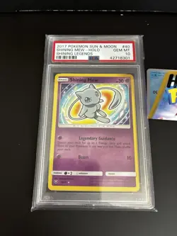 2017 POKEMON SUN & MOON SHINING LEGENDS #40 SHINING MEW-HOLO PSA 10 GEM MINT💫✨ - Image 2