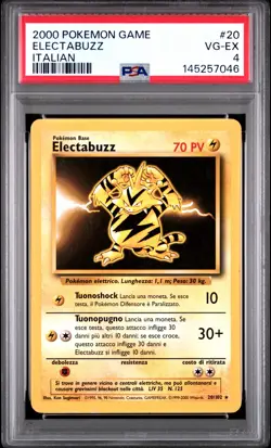 2000 POKEMON GAME ITALIAN #20 ELECTABUZZ PSA 4 - Image 1