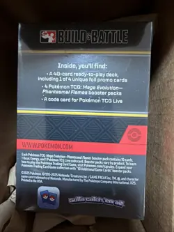 Phantasmal Flames Build and Battle Box Pokemon TCG Sealed - Image 3