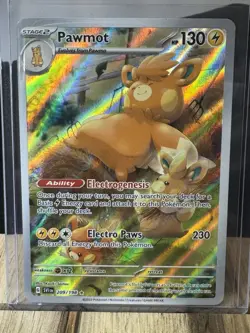 Pawmot - 209/198 Pokemon Scarlet & Violet Base Set Holo Illustration Rare NM - Image 1