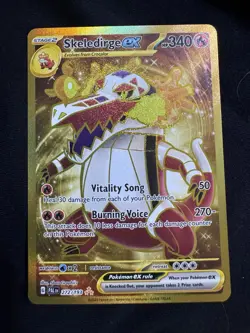 Skeledirge ex 272/193, Paldea Evolved, Gold Hyper Rare Full Art Holo Pokemon TCG - Image 1
