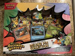 POKEMON TCG FIRST PARTNER ILLUSTRATION, DELUXE PIN & ASCEND HEROES BOOSTER BOX - Image 2