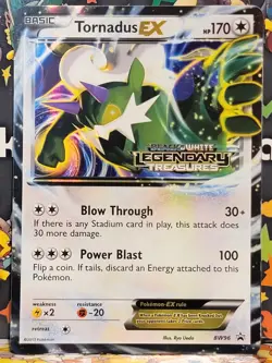 Pokemon Black And White Legendary Treasures Tornadus Ex BW96 Prerelease Stamp NM - Image 1