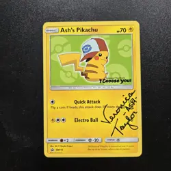 Pokemon Ash’s Pikachu I Choose You Movie Set Of 7 SM108-114 Veronica Taylor Auto - Image 2