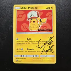 Pokemon Ash’s Pikachu I Choose You Movie Set Of 7 SM108-114 Veronica Taylor Auto - Image 4