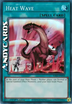 HEAT WAVE • (Onda Di Calore) • Super R • RA03 EN058 • 1Ed • Yugioh! • ANDYCARDS - Image 1