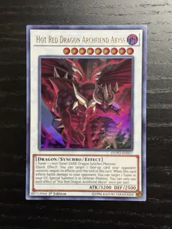 Hot Red Dragon Archfiend Abyss - DUPO-EN057 Ultra Rare Yu-Gi-Oh - Image 1