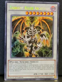 Yugioh Thought Ruler Archfiend LC5D-EN233 1st Ed Secret Rare NM - Image 1