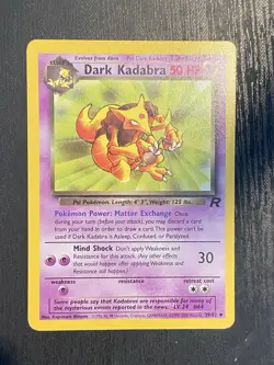 Dark Kadabra 39/82 Team Rocket Regular Pokemon Card - Image 1
