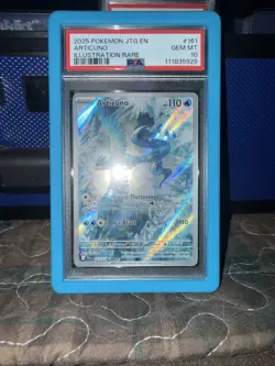 Pokemon TCG Articuno 161/159 Journey Together 2025 IR Holo Rare Card PSA 10 - Image 1