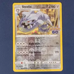 Steelix 044/078 - Pokemon GO - Uncommon Reverse Holo Pokemon Card - NM - Image 1