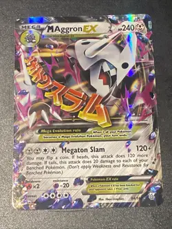 Pokemom Card TCG M Aggron EX 94/160 XY Primal Clash Holo Rare VLP/NM - Image 1