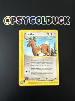 Pokemon Card Stantler 102/144 Skyridge 2093 Non Holo E28 - Image 1