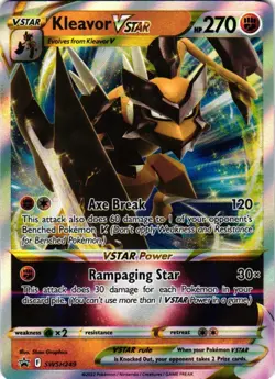 SWSH: Sword & Shield Promo Cards #SWSH249 Kleavor VSTAR - Image 1