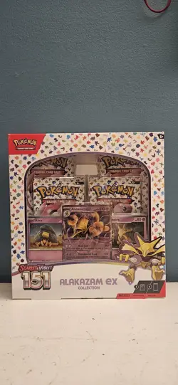 Pokemon TCG Scarlet & Violet 151 Alakazam EX Collection Box SEALED BRAND NEW - Image 1