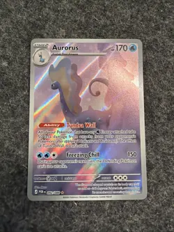 Aurorus 092/088 Illustration Rare Full Art Pokemon Card Perfect Order English - Image 1
