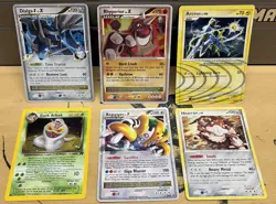 Pokemon Lvx Holo Rare 6 Card Lot Vintage Dialga Team Rocket Arceus Collection - Image 1