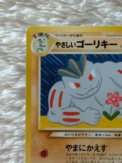 Light Machoke Japanese Neo Destiny Pokemon card old back US seller - Image 2