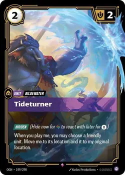Tideturner Origins OGN 199/298 Rare Riftbound Card - Image 1