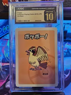 Pidgey Pokemon Playing Cards 2019 JPN Old Maid CGC PRISTINE 10 - Image 2