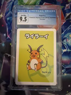 2019 Pokemon Raichu Old Maid Japanese Playing Card CGC 9.5 Gem Mint - Image 1
