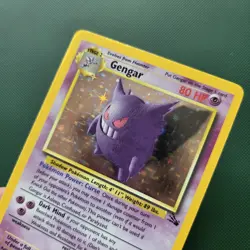 Pokemon Card - Gengar 5/62 Fossil Set Unlimited Holo Rare WOTC - NM - Image 2