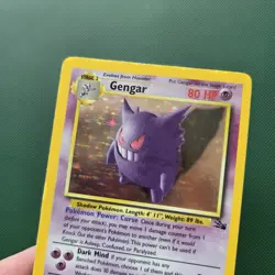 Pokemon Card - Gengar 5/62 Fossil Set Unlimited Holo Rare WOTC - NM - Image 3