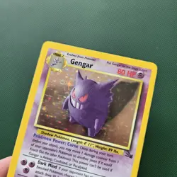 Pokemon Card - Gengar 5/62 Fossil Set Unlimited Holo Rare WOTC - NM - Image 4