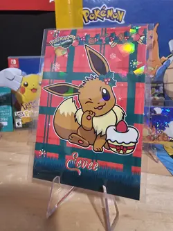Pokemon Merry Christmas Card Database - Eevee - Image 3